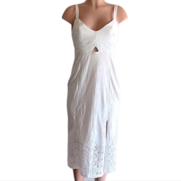 Desigual Strappy White Midi Dress - Picture 2 of 9